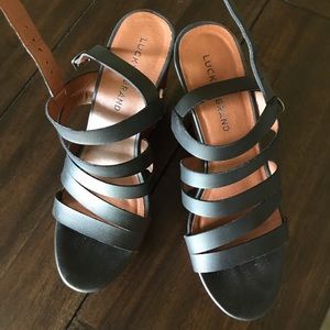 Lucky Brand Wedge Sandals 🍀